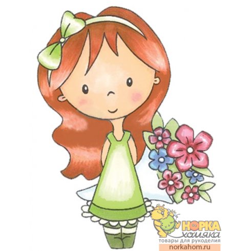 Штампик "Mia With Bouquet" Штампик "Mia With Bouquet"
