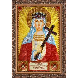 Мини-икона "Святая Екатерина"								