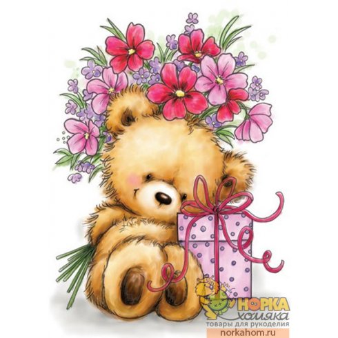 Штампик "Teddy with Present"