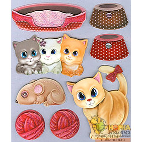 3D наклейки "Котята" 3D наклейки "Котята"