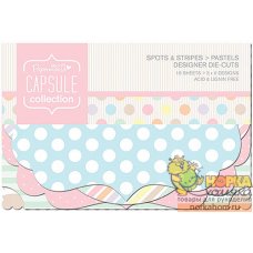 Набор высеченных элементов "Spots & Stripes Pastels"