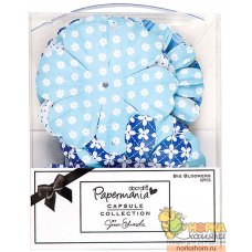 Декоративные элементы "Крупные цветы. Burleigh Blue"