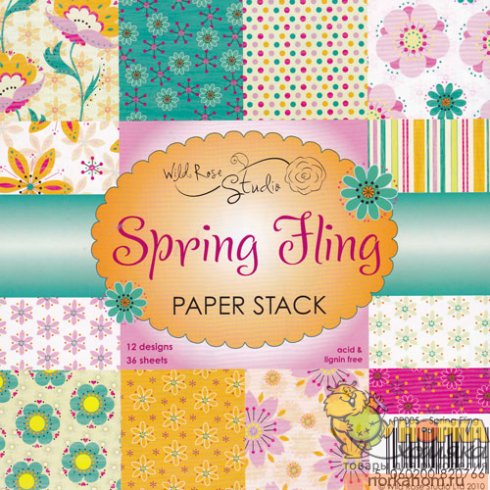 Бумага для открыток "Spring Fling" 