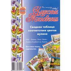 Сводная таблица соответствия цветов мулине